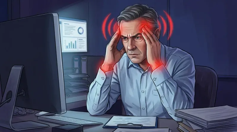 Stylized blood vessel cross-section showing smooth flow and a narrowed pressured segment in teal and white