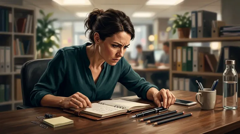 Endless loop of flowing abstract shapes folding back on themselves with a warm amber break point