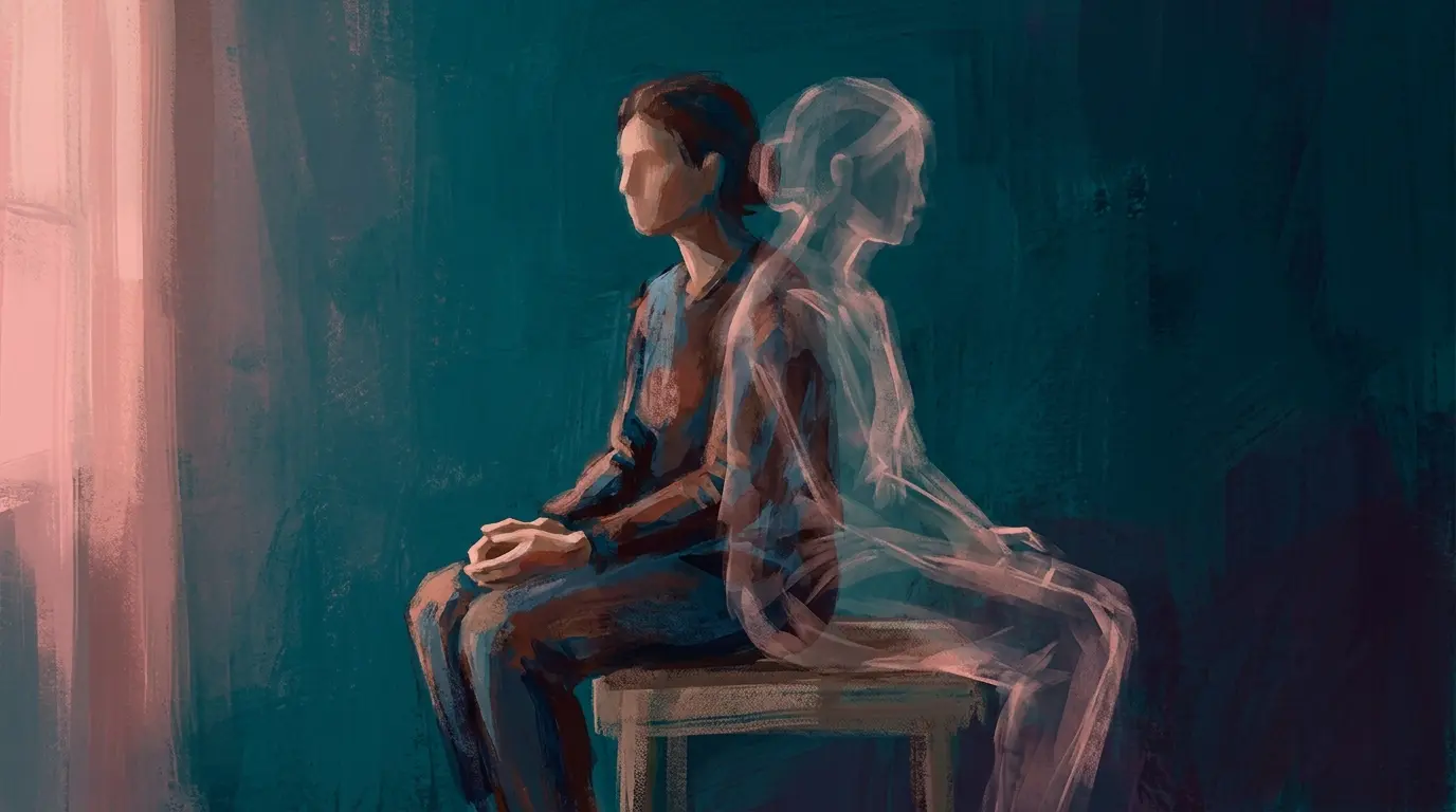 شكلان مجرّدان للمرايا جنبًا إلى جنب .