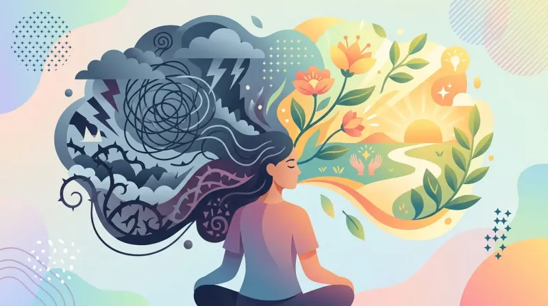 A delicate flower bud on a slender stem