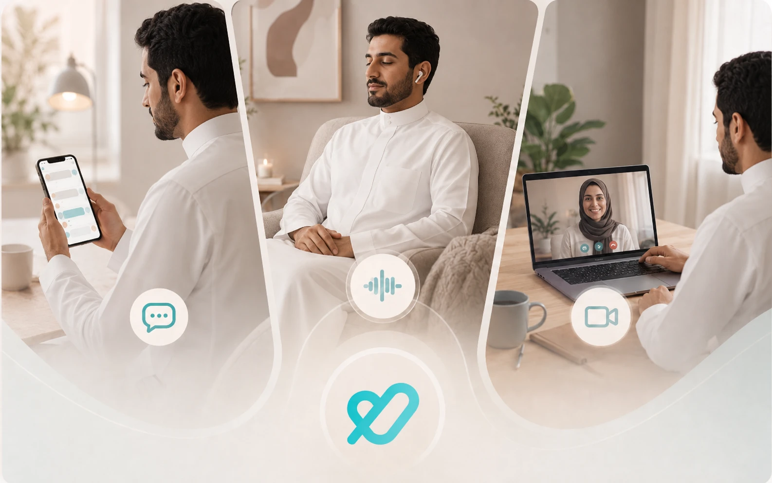 Text vs audio vs video telehealth mental health appointment