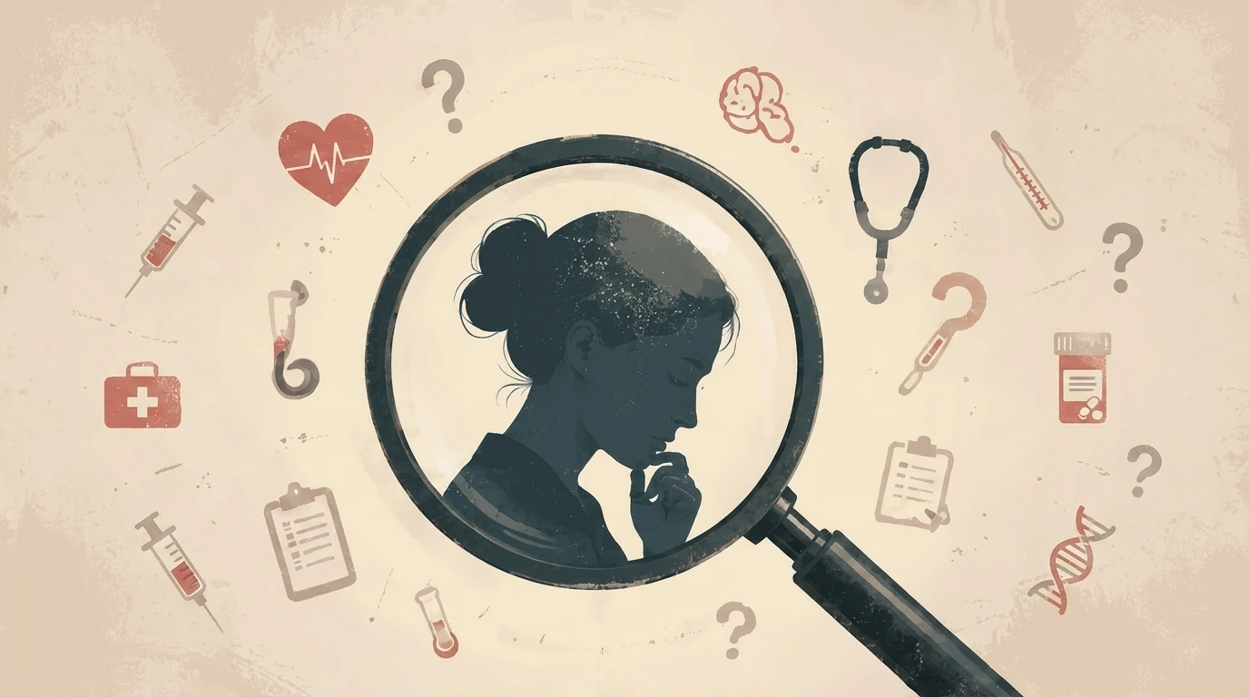 a person trying to break the cycle of searching resembling health anxiety
