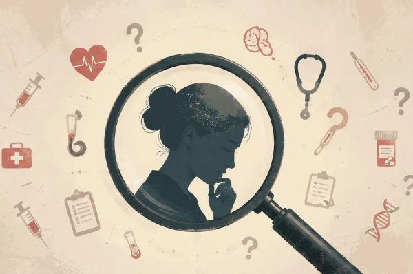 a person trying to break the cycle of searching resembling health anxiety