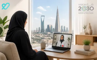 women mental health telehealth saudi arabia vision 2030 transformation tatmeen