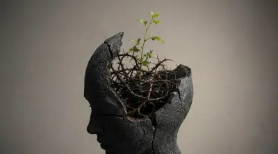 a figure statue with an apparent tangled mind